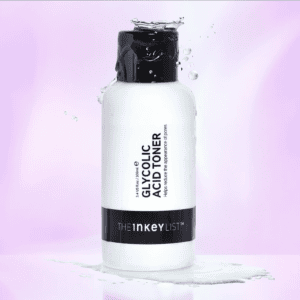 Bottle of the inkey list glycolic acid toner.