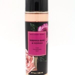 Bath and body works whipped rose and vanilla body spray bottle