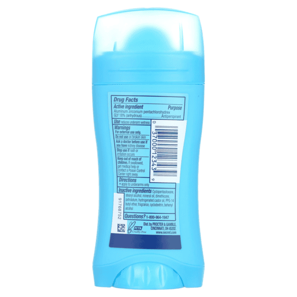 Secret 24hr Powder Fresh Deodorant back