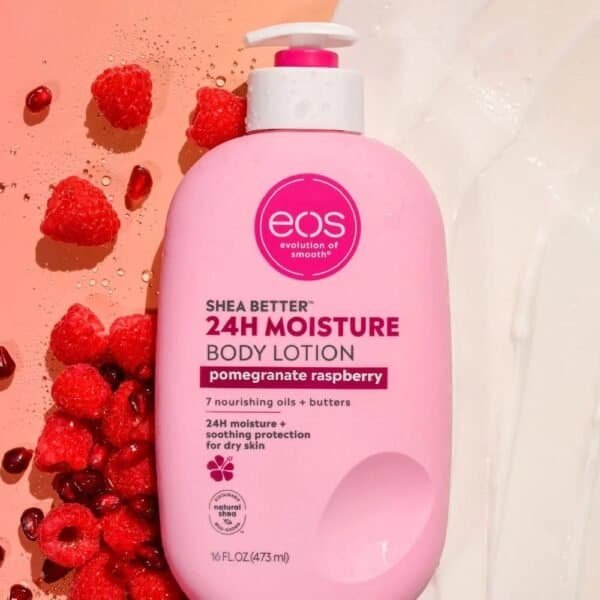 EOS Shea Better 24H Body Lotion Pomegranate Raspberry - 473mL - Image 2