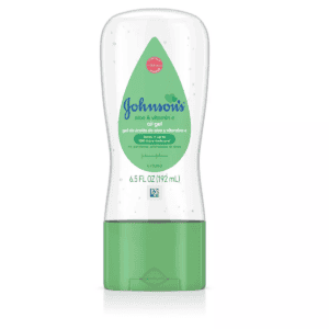 Jonhson's baby oil gel with Aloe and Vitamin E