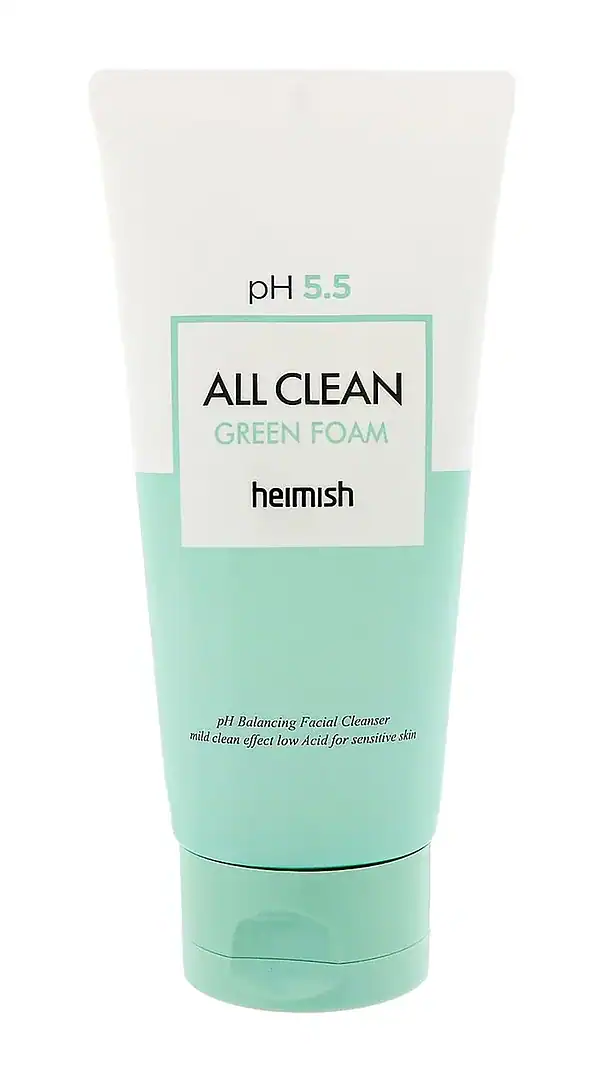 Tube of heimish all clean green foam, 150ml.