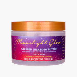 A tub of tree hut moonlight glow whipped shea body butter.