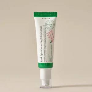 Tube of axis-y dark spot correcting glow serum
