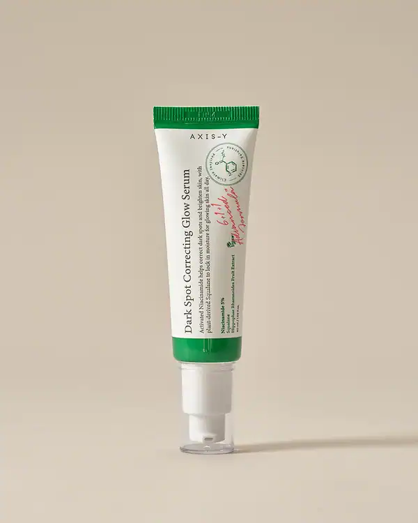 Tube of axis-y dark spot correcting glow serum
