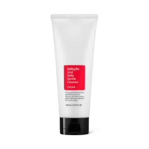 Tube of cosrx salicylic acid daily gentle cleanser, 150ml.