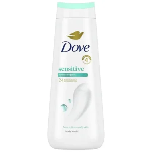 Bottle of dove sensitive skin hypoallergenic body wash, 710ml.