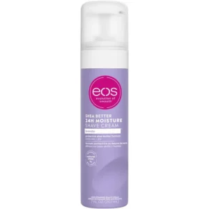 Bottle of EOS lavender scented shave cream, 207ml.