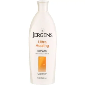 Bottle of jergens ultra healing moisturizer lotion, 295ml.