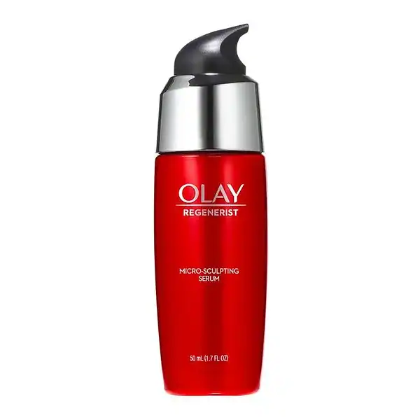 Bottle of olay regenerist serum ultra light weight, 50ml.