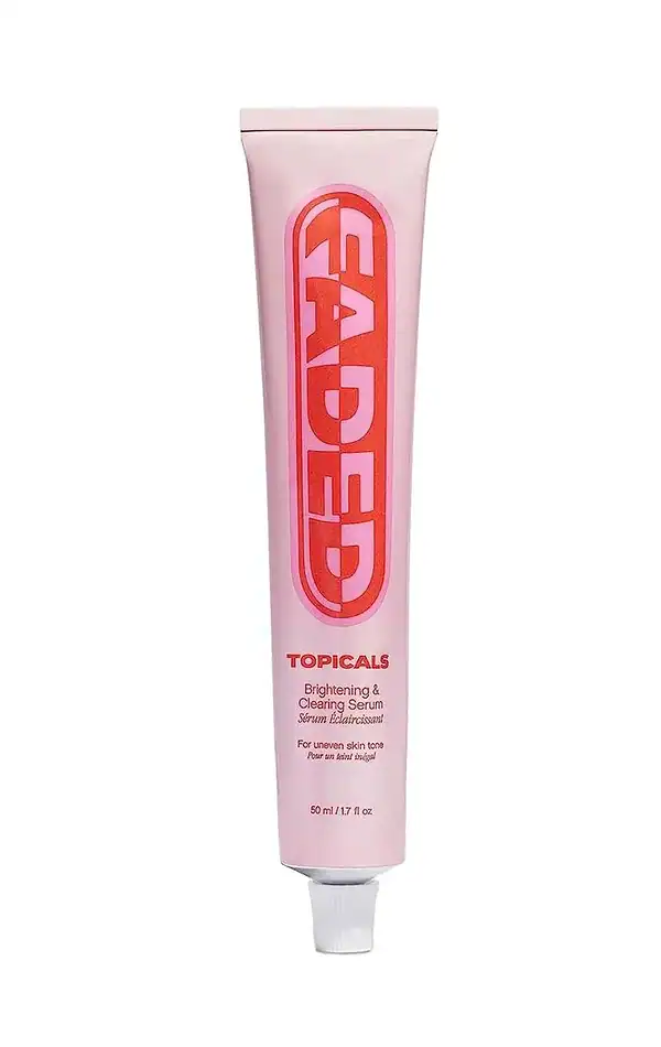 Tube of topicals faded brightening and clearing serum, 50ml